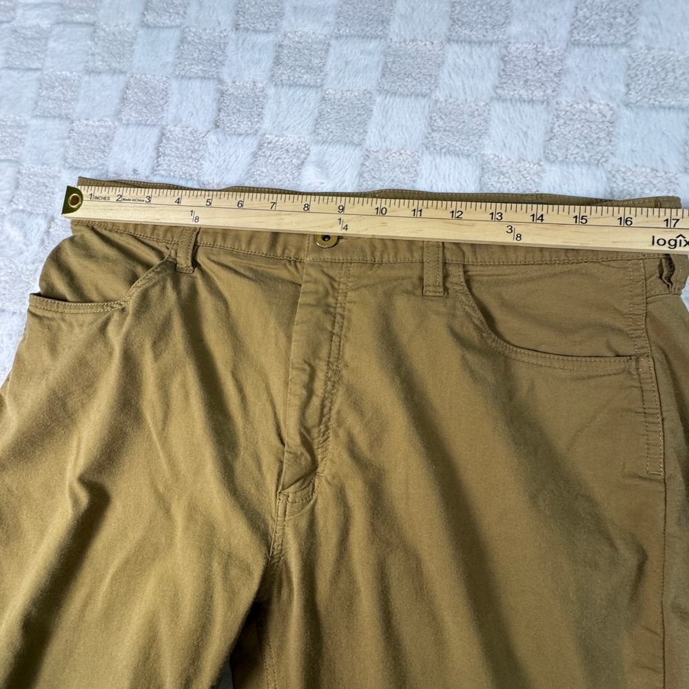 Orvis Mens Five Pocket Straight Leg Pants Brown Khaki Trust Your Fly 36x34 - Picture 5 of 13